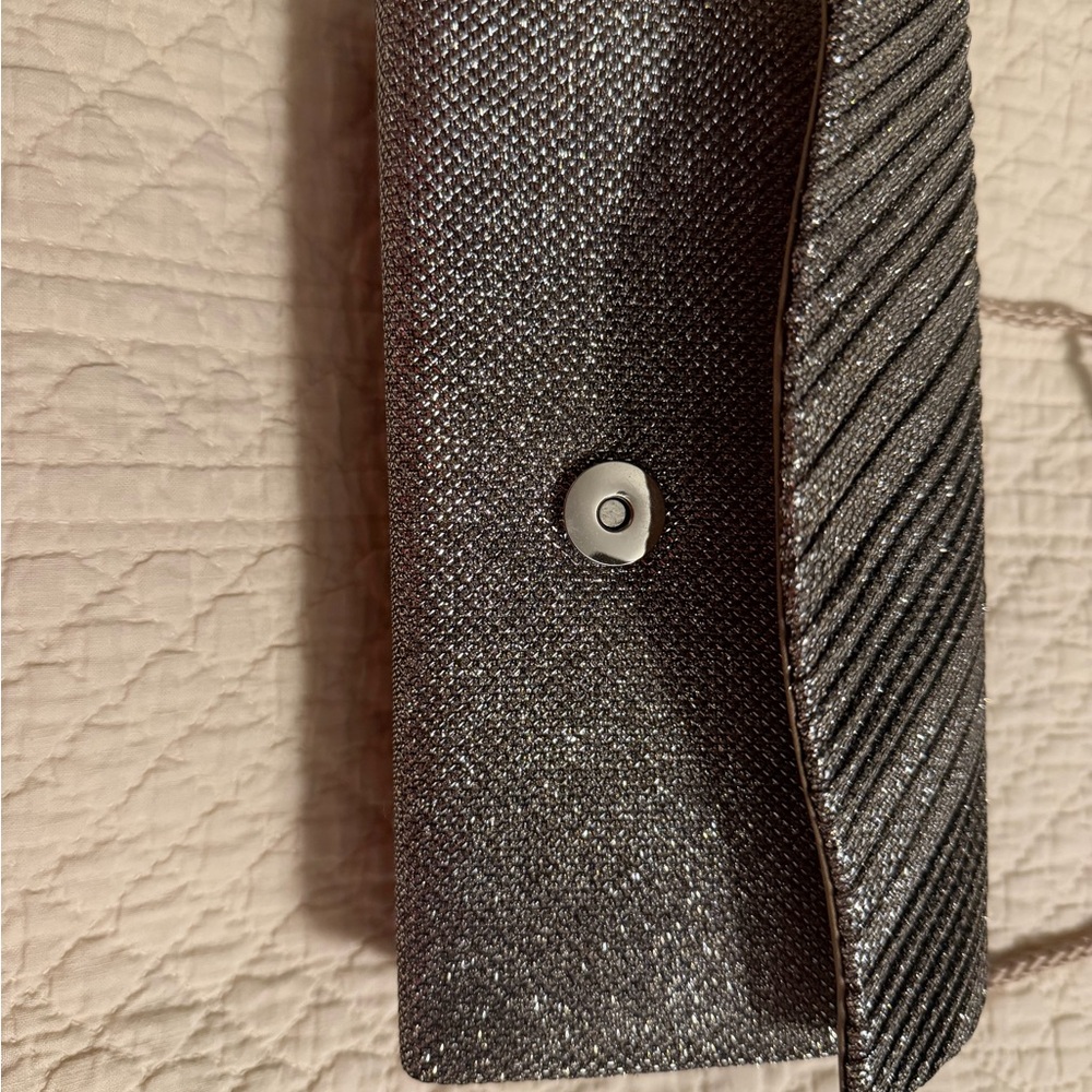 Sparkling Silver Clutch